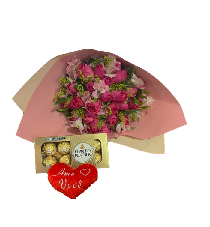 Buquê com Romantismo Pink