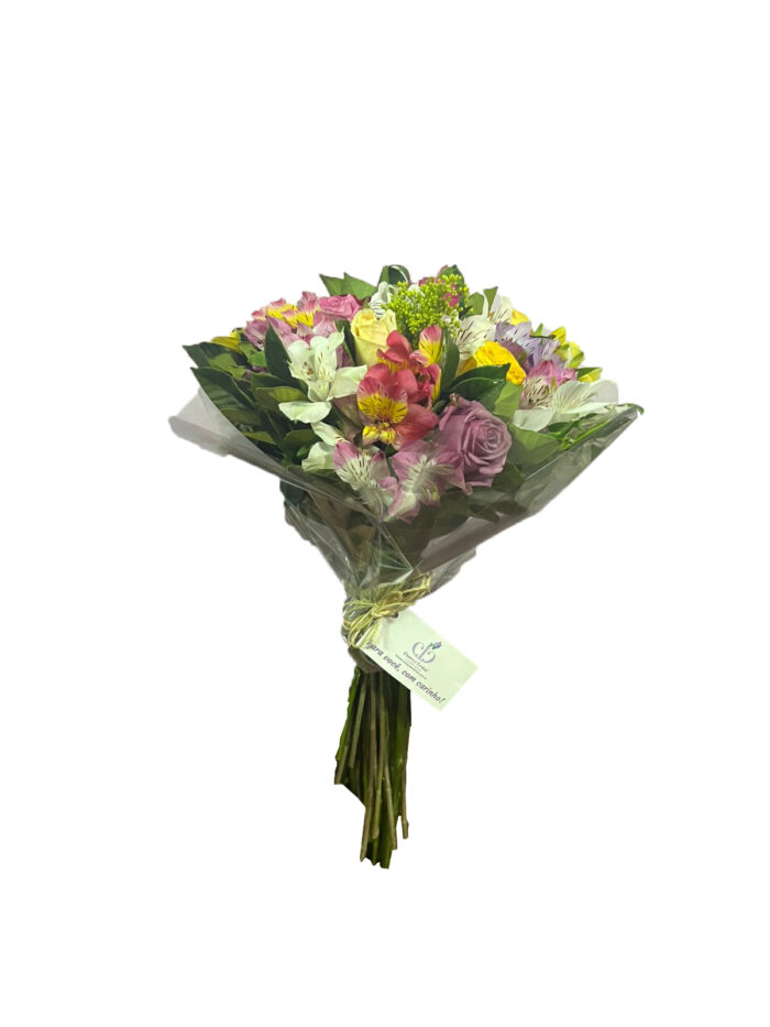 Buquê de rosas com Alstro - Imagem 3