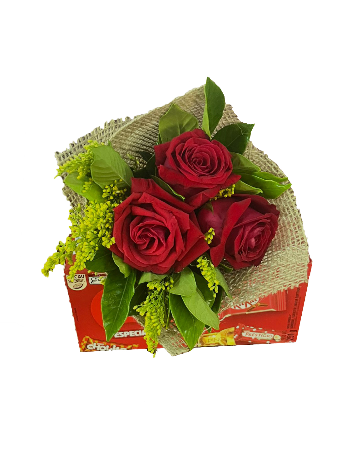 Buquê de Três Botões com Bombom - Imagem 3